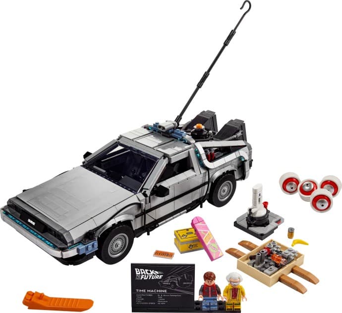 Back to the Future Time Machine LEGO set