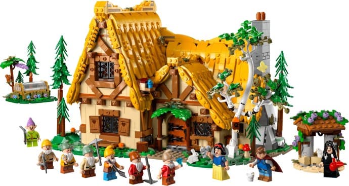 Snow White and the Seven Dwarfs' Cottage LEGO set